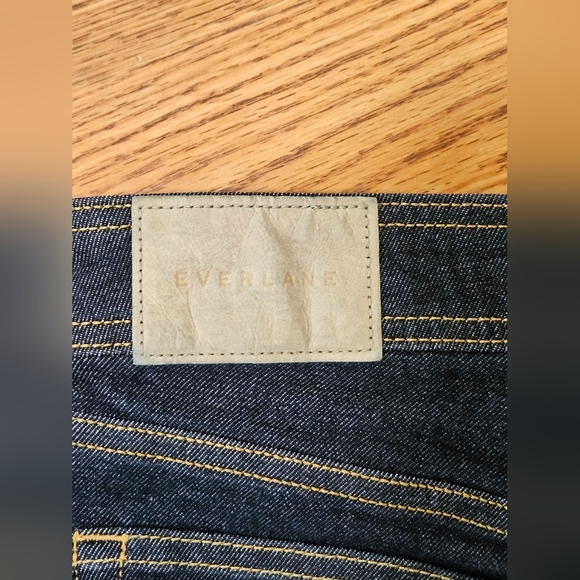 EVERLANE Way High Clean Front Skinny Dark Denim Jeans - Picture 5 of 11